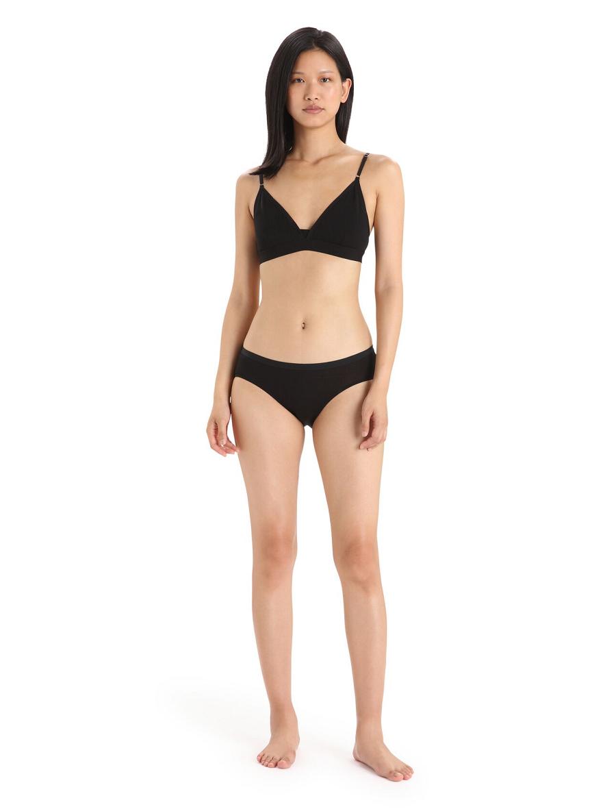 Icebreaker Merino Siren Hipkini Briefs Naisten Alusvaatteet Mustat | FI 1729EBCX